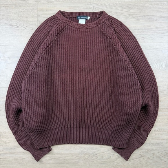 Holt Renfrew Other - Vintage Holt Renfrew Long Sleeve Rib Knit Sweater Mens XL Brown